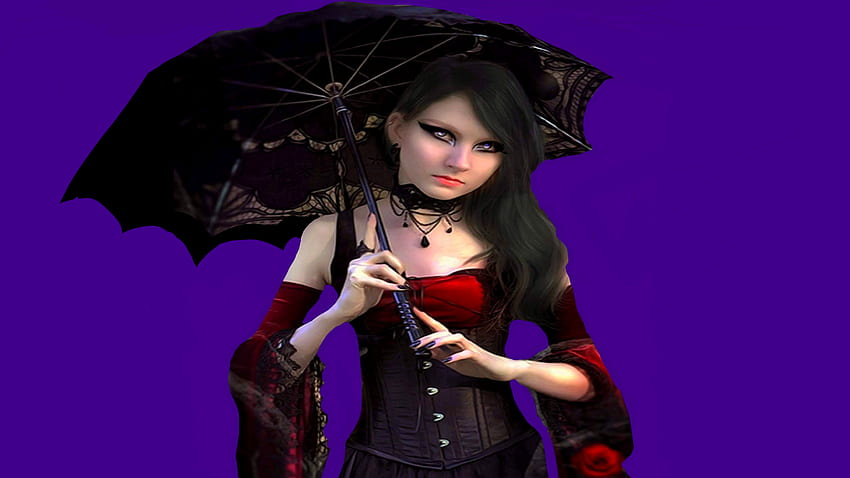 gothic girl HD wallpaper