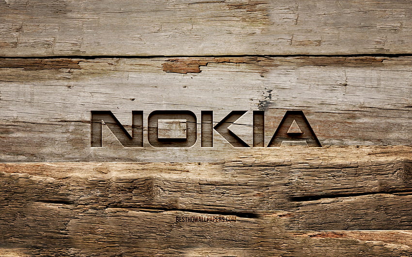 Nền gỗ ấn tượng cùng với hình nền Nokia đầy sáng tạo sẽ làm nổi bật chiếc điện thoại của bạn giữa đám đông.