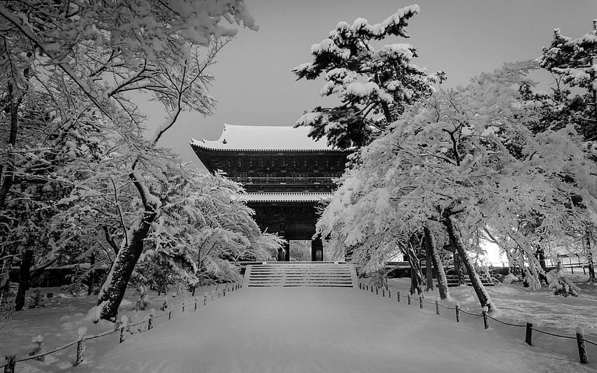 Blog de Jeffrey Friedl Kyoto la nuit pendant une forte neige, Japan Snow Night Fond d'écran HD