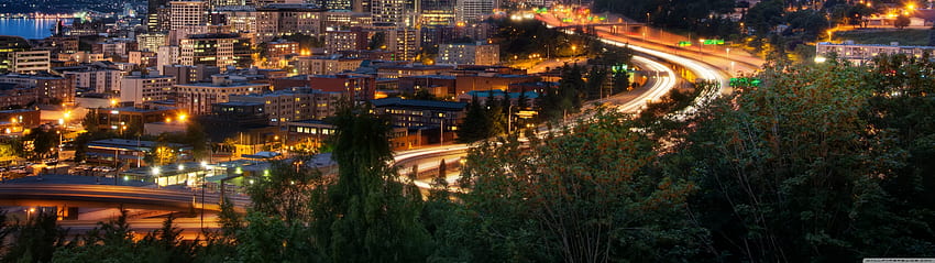Downtown Seattle ❤ สำหรับ Ultra TV, 5120x1440 วอลล์เปเปอร์ HD