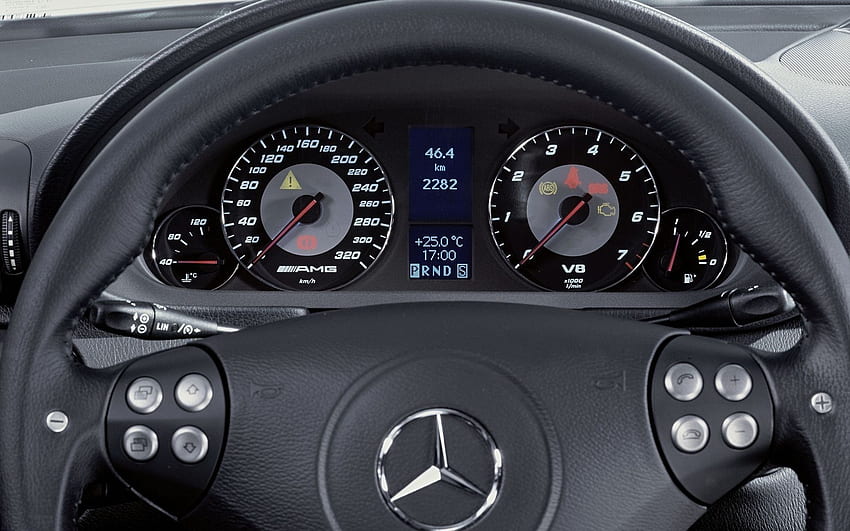 Mercedes Benz C 55 AMG Interior HD wallpaper