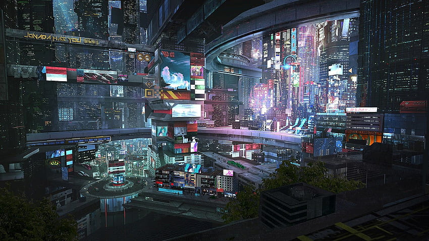 Cyberpunk, Cyberpunk 2077 Night City HD wallpaper