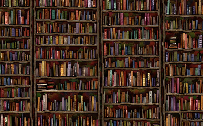 Library from Vladstudio () (avec, Library Aesthetic Laptop HD wallpaper