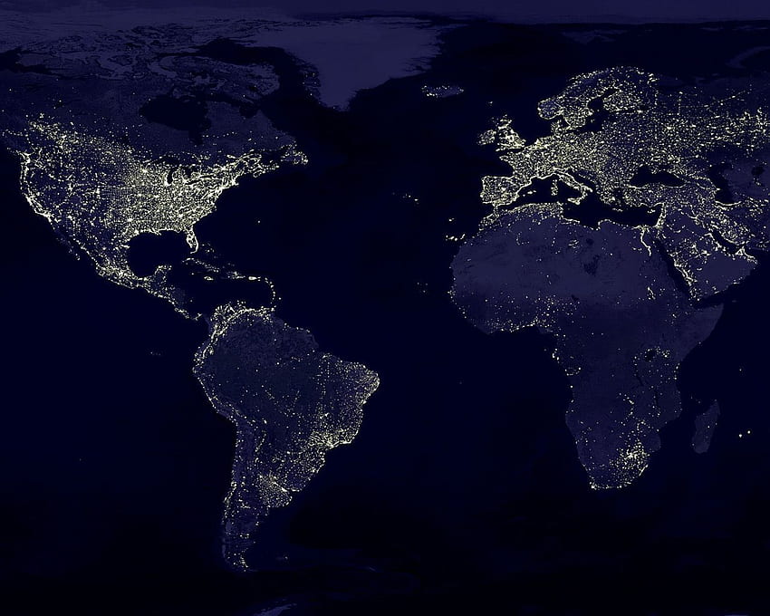 NASA Night Flat Earth. Earth Night. Odds and ends HD wallpaper