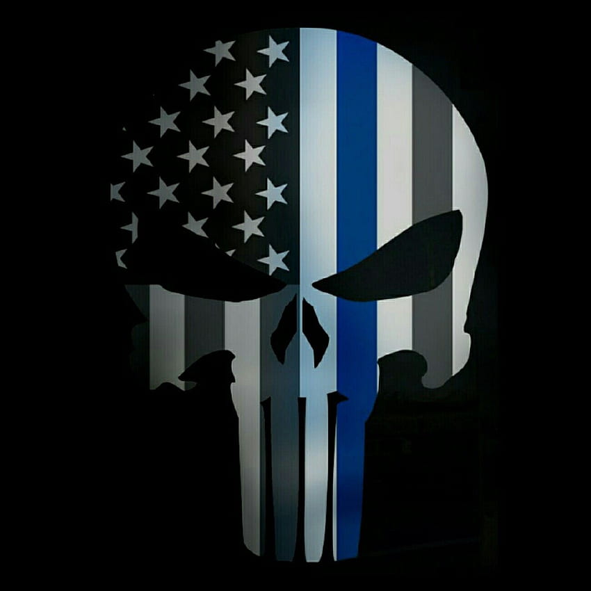 Looks more like a wolf to me American Delusions Police Thin Blue Line HD  phone wallpaper  Pxfuel