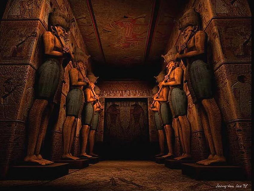 Z miłości do Egiptu: starożytny grobowiec, egipski grobowiec Tapeta HD