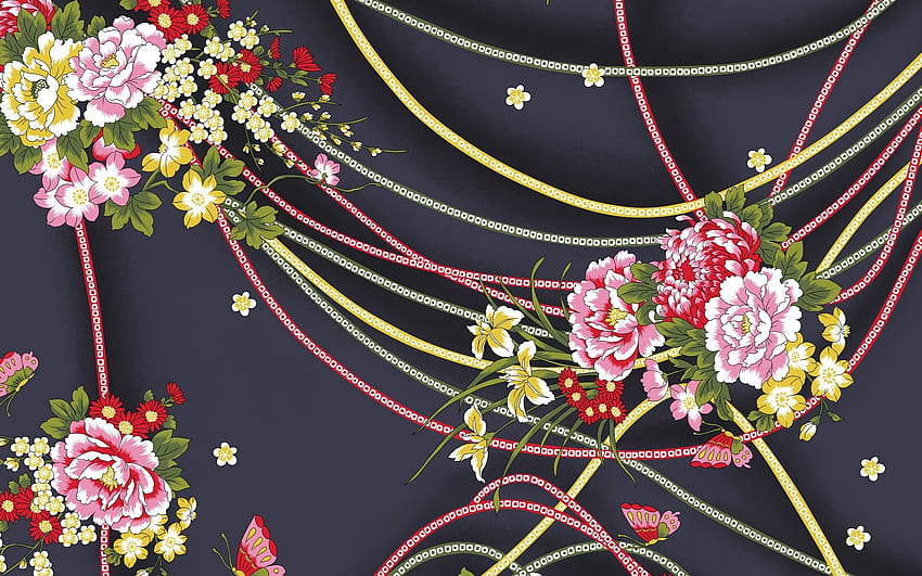 flores, plano de fundo, multicolorido, heterogêneo, textura, texturas, desenho papel de parede HD