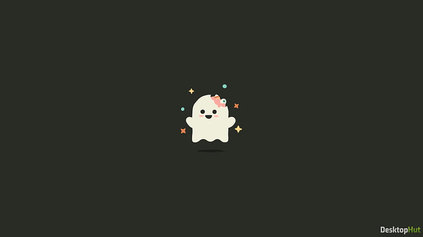 Cute Ghost, Cartoon Ghost HD wallpaper