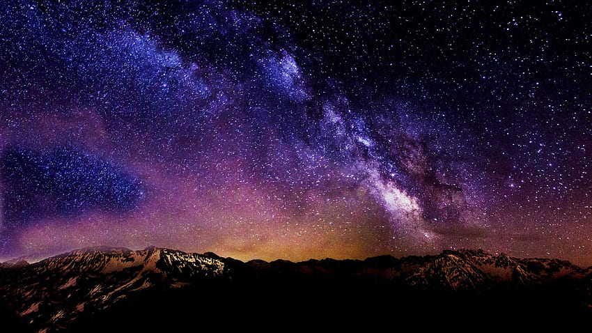 Awesome Starry Night Sky High Quality HD wallpaper