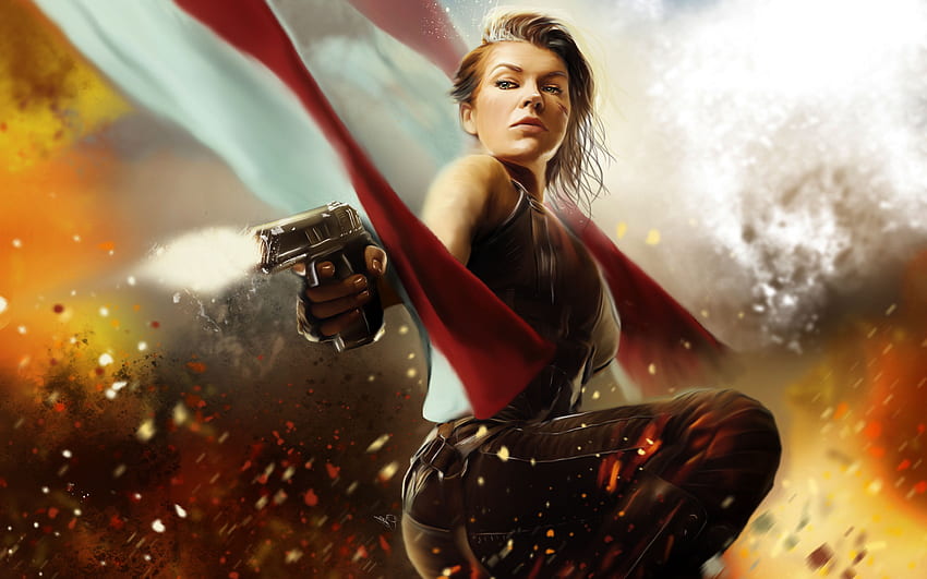 Resident Evil The Final Chapter In Milla Jovovich As Alice, Resident Evil Movie HD wallpaper