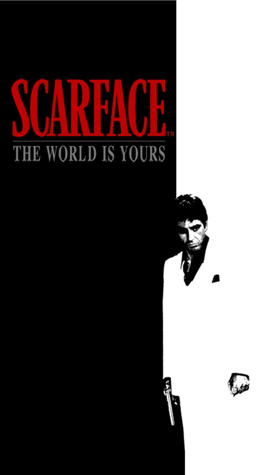 Scarface IPhone 3 Parallax. Филм с лице с белег, лице с белег, плакат с лице с белег, iPhone на Тони Монтана HD тапет за телефон