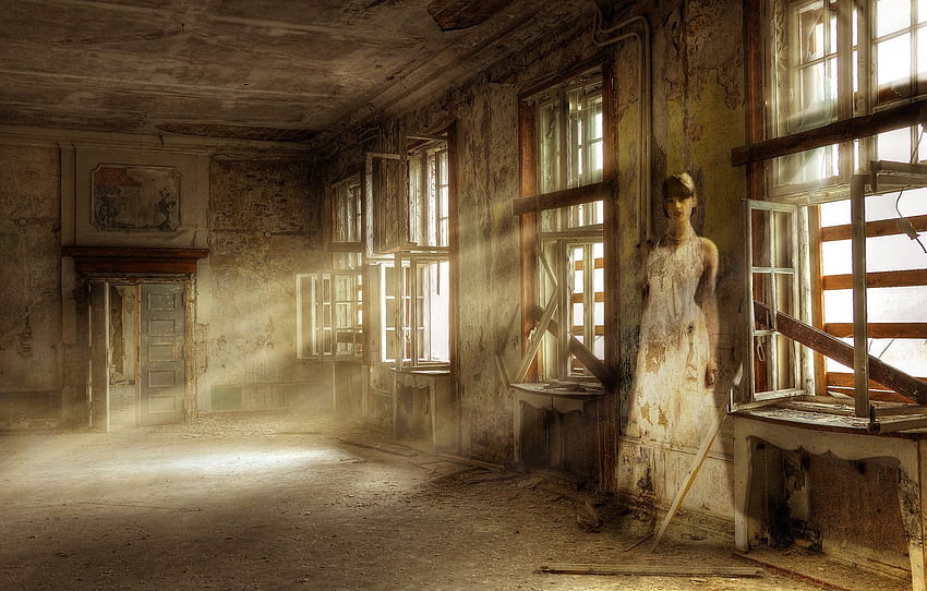 light, Ghost, the room, abandoned for , section ситуации, Space Ghost HD wallpaper