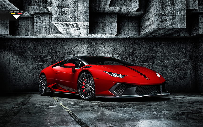 Red Lamborghini Huracan , Cars, , , Background, and HD wallpaper