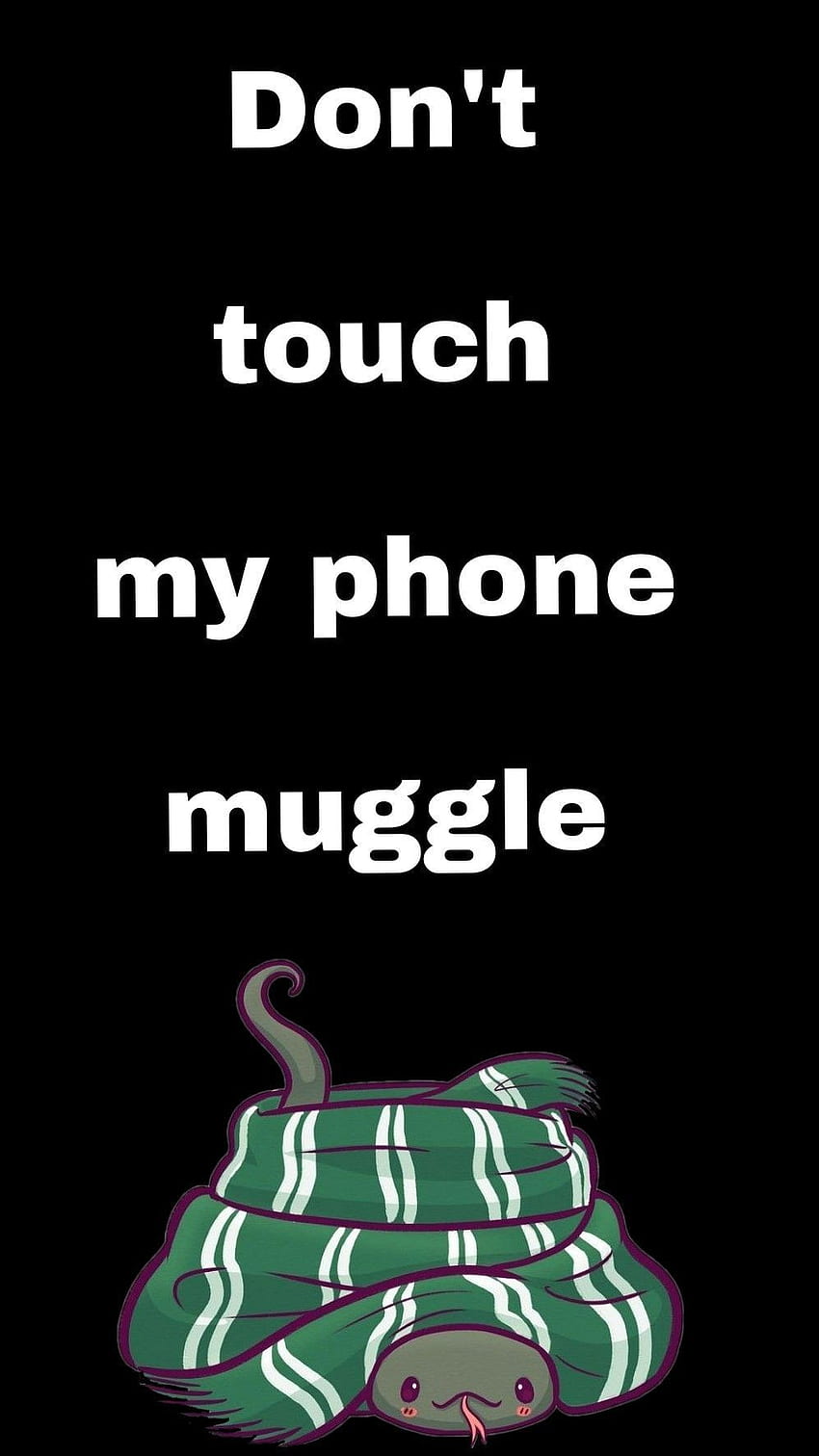 Don't Touch My Phone Muggle Slytherin, Cute Slytherin HD phone wallpaper
