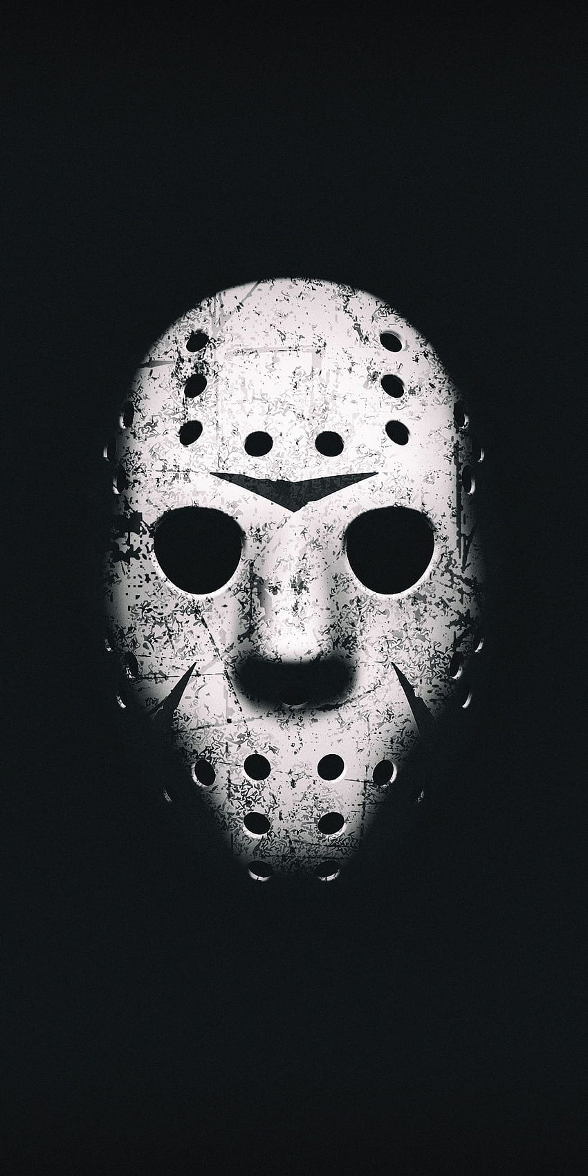 Maske, minimal, Freitag der 13., Film, . Horrorgrafik, Horrorfilmkunst, Horrorkunst, Jason X HD-Handy-Hintergrundbild