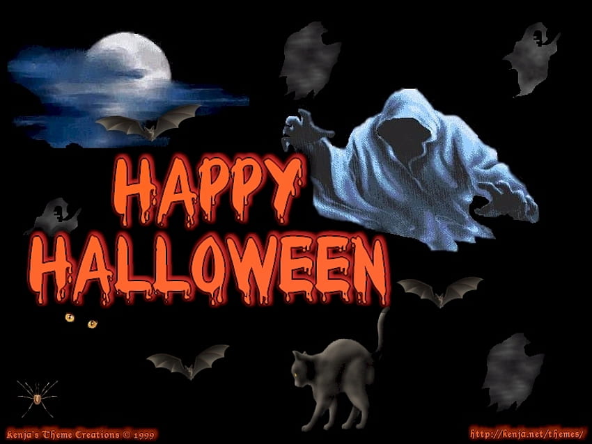 Fröhliches Halloween, Halloween, glücklich, Geist, gruselig HD-Hintergrundbild