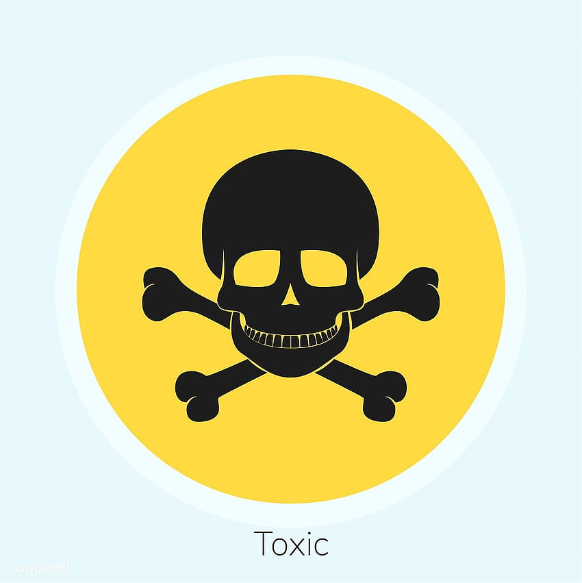 първокласен вектор на илюстрация на предупредителен знак за токсичност 403273. илюстрация, икона на череп, вектор HD тапет за телефон