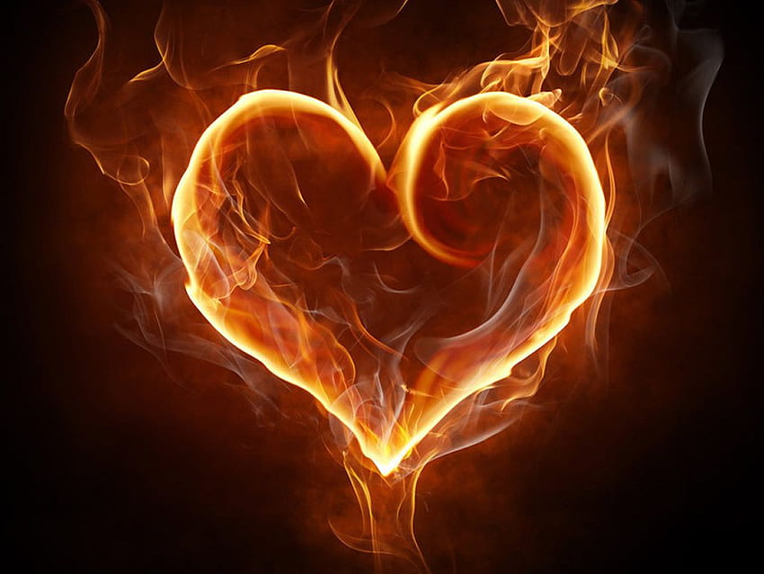 Fire Heart [] for your , Mobile & Tablet. Explore Cool Heart Background. Heart , Cool Heart , Cute Heart HD wallpaper