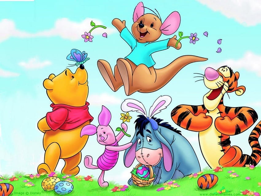 winnie the pooh dan teman-teman, kartun, paskah, pooh, teman-teman Wallpaper HD