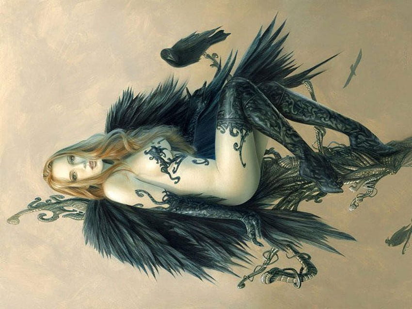 Gothic-Angel-Warrior, , gothic, malaikat, prajurit Wallpaper HD