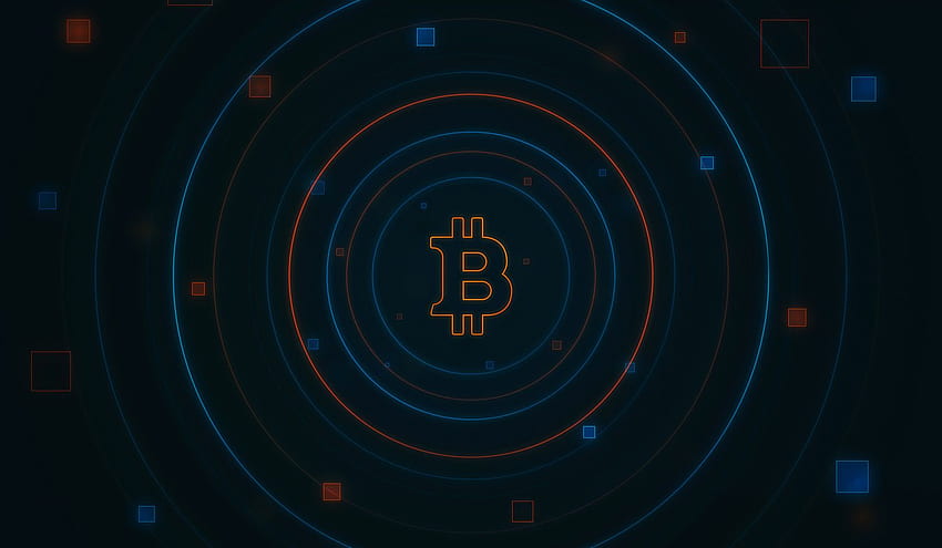 Kryptowährung, Bitcoin-Mining HD-Hintergrundbild