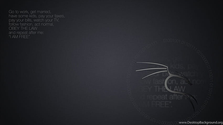Kali Linux „Ich bin“ Hintergrund HD-Hintergrundbild