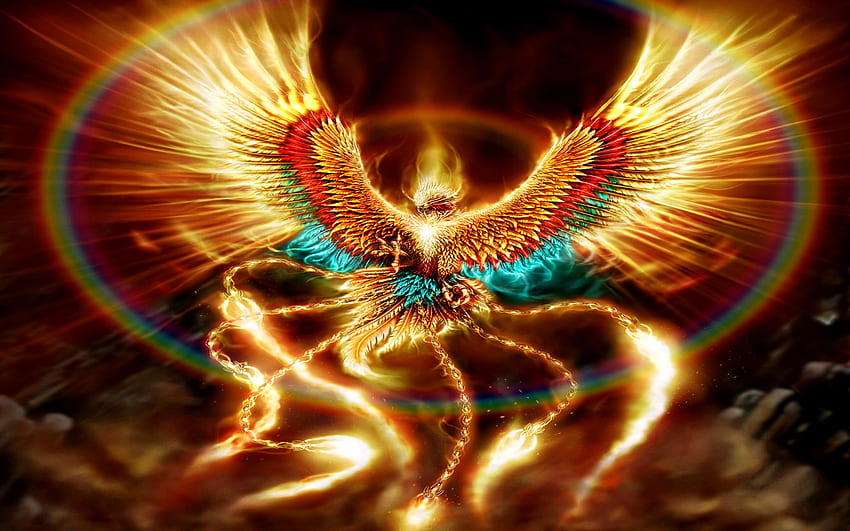 Phoenix Bird, Golden Phoenix HD wallpaper