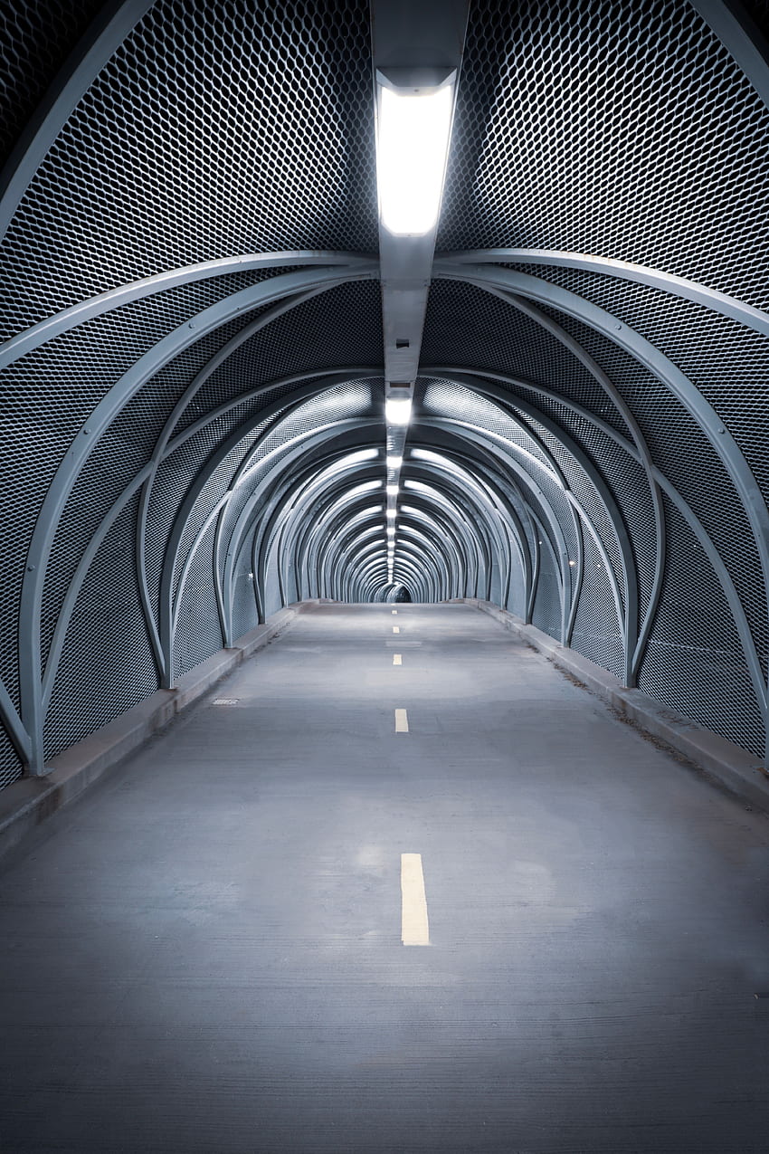 Minimalismus, Straße, Brücke, Design, Konstruktion, Symmetrie, Tunnel HD-Handy-Hintergrundbild