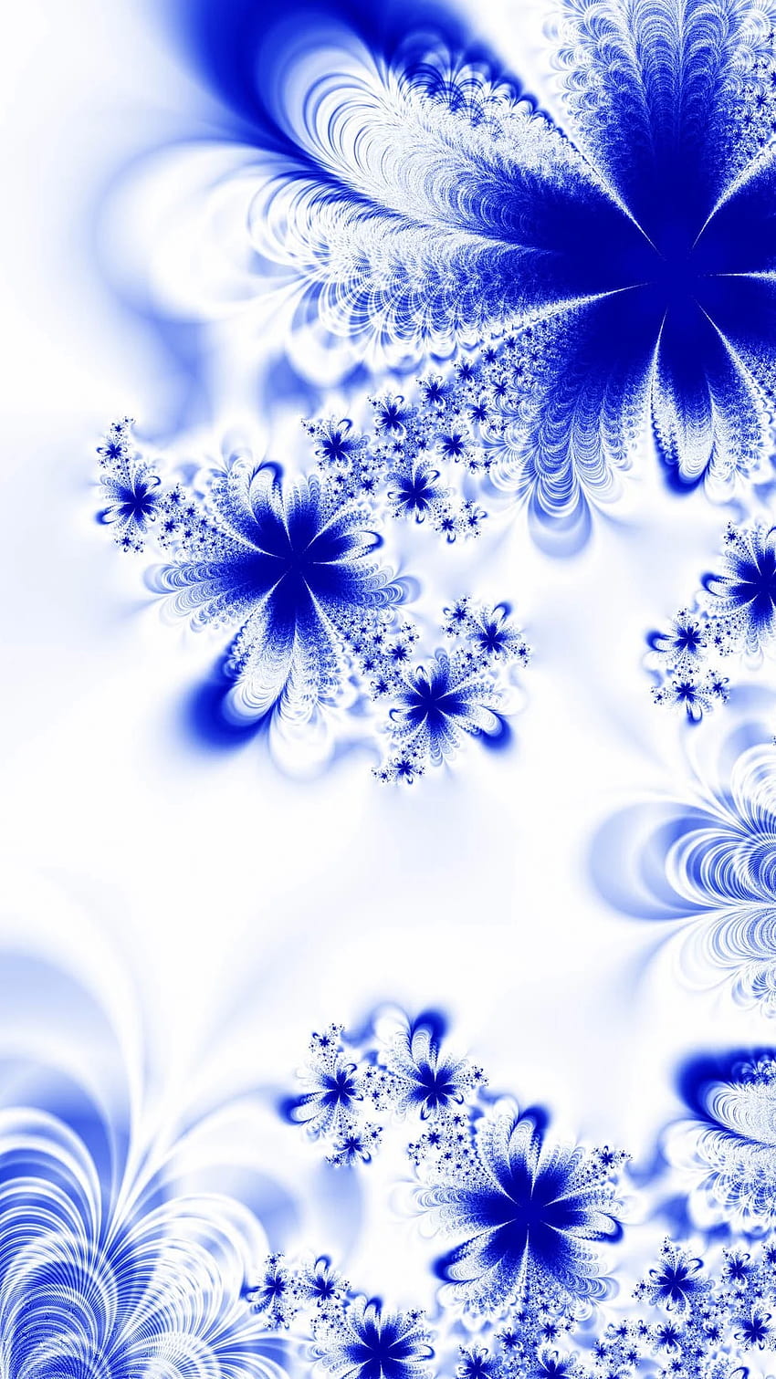 Datos de iPhone 7 azul abstracto - de flor azul para iPhone - - fondo de pantalla del teléfono