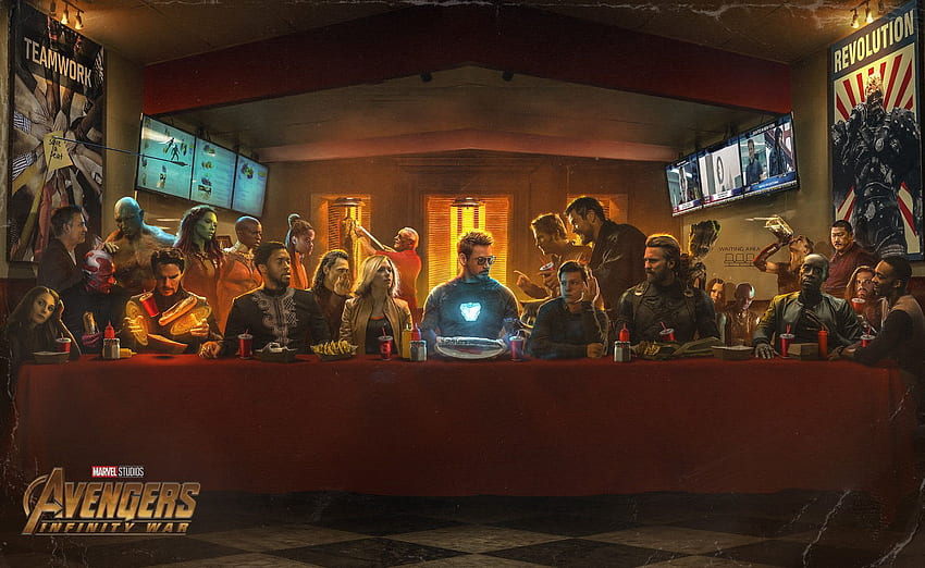 Avengers Last Supper, Star Wars Last Supper HD wallpaper
