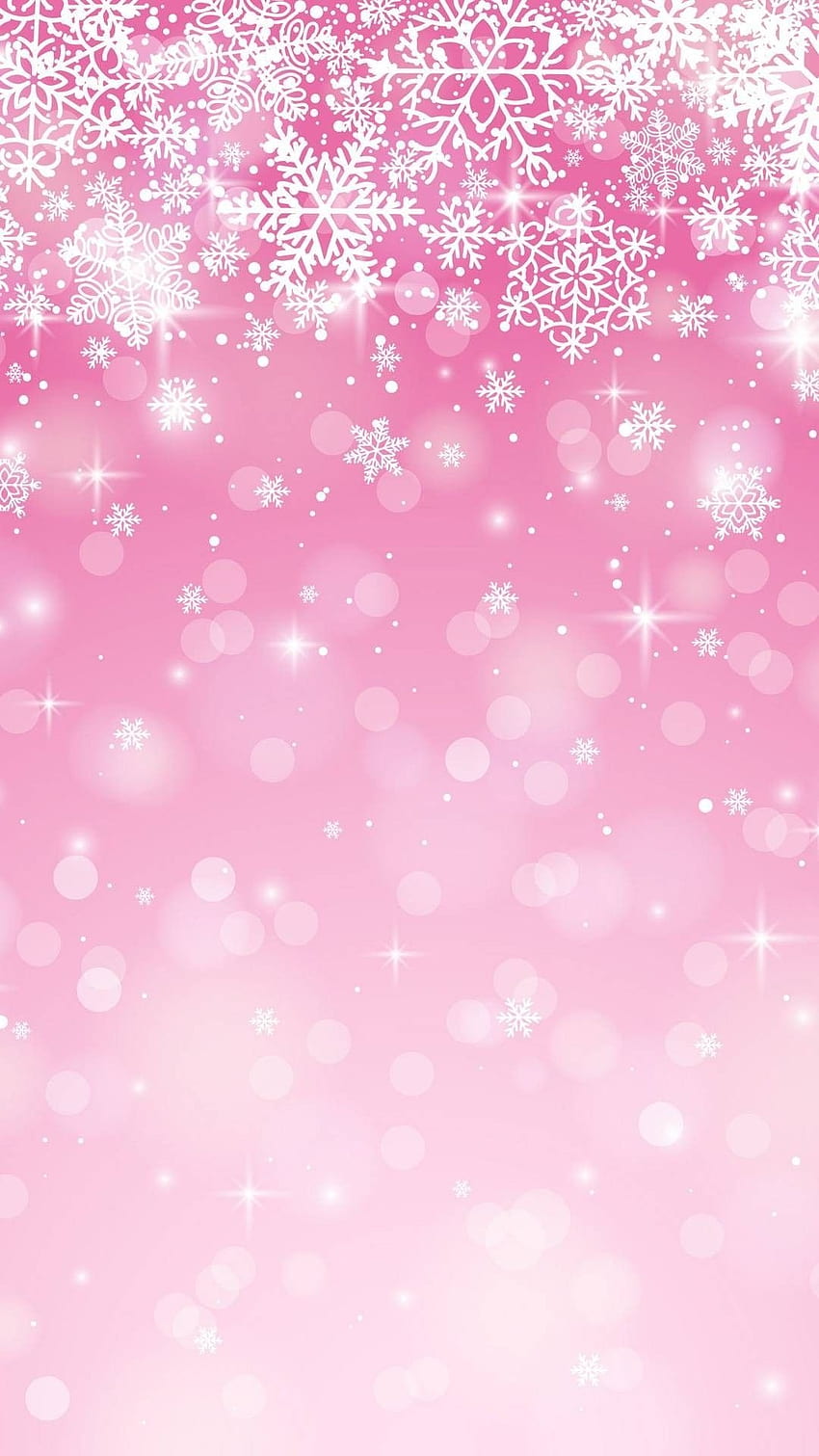 Pink Christmas, Pink Background HD phone wallpaper