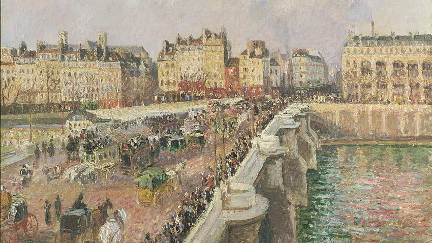 Paris France Camille Pissarro. Afternoon Sunshine HD wallpaper