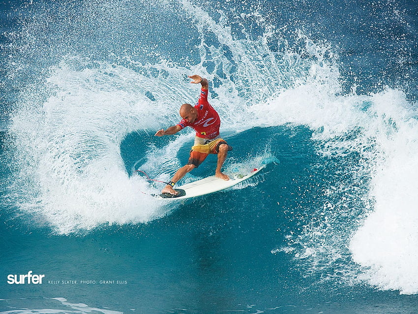 Kelly Slater, dalganın yönünü kontrol ediyormuş gibi görünüyor. Sörf, Kelly slater sörf, Sörf dalgaları HD duvar kağıdı