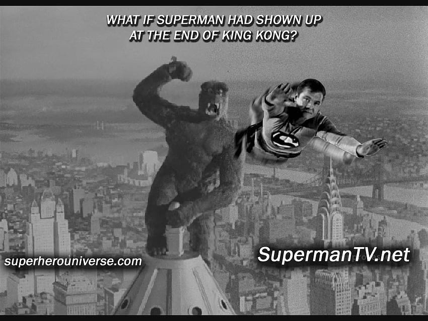 King Kong vs Superman George Reeves [] for your , Mobile & Tablet. Explore King  Kong . King Kong , King Kong 1933, King , George Reeves Superman HD  wallpaper | Pxfuel