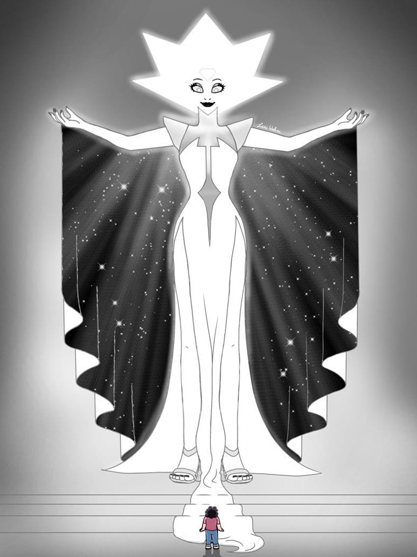 White Diamond by LaniWolves. SU Crystal Gems. Steven universe, White Aesthetic Steven Universe HD phone wallpaper