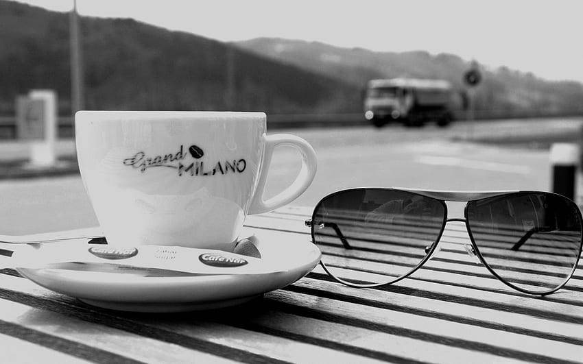 Cup, Table, Glasses, Spectacles, Cafe, Café, Waiting, Expectation HD wallpaper