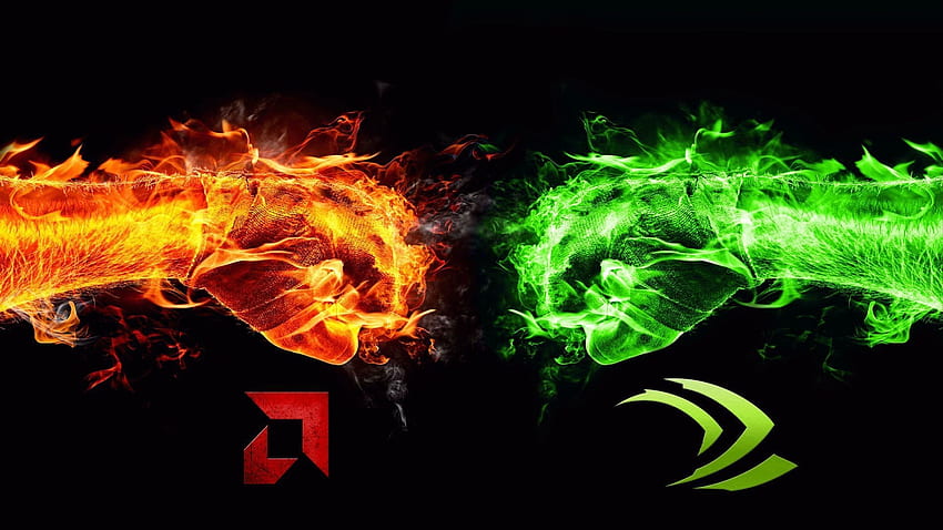 Nvidia VS AMD I made : pcmasterrace HD wallpaper
