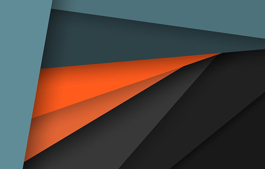 линия, оранжево, сиво, синьо, геометрия, дизайн, цвят, материал за , раздел абстракции HD тапет