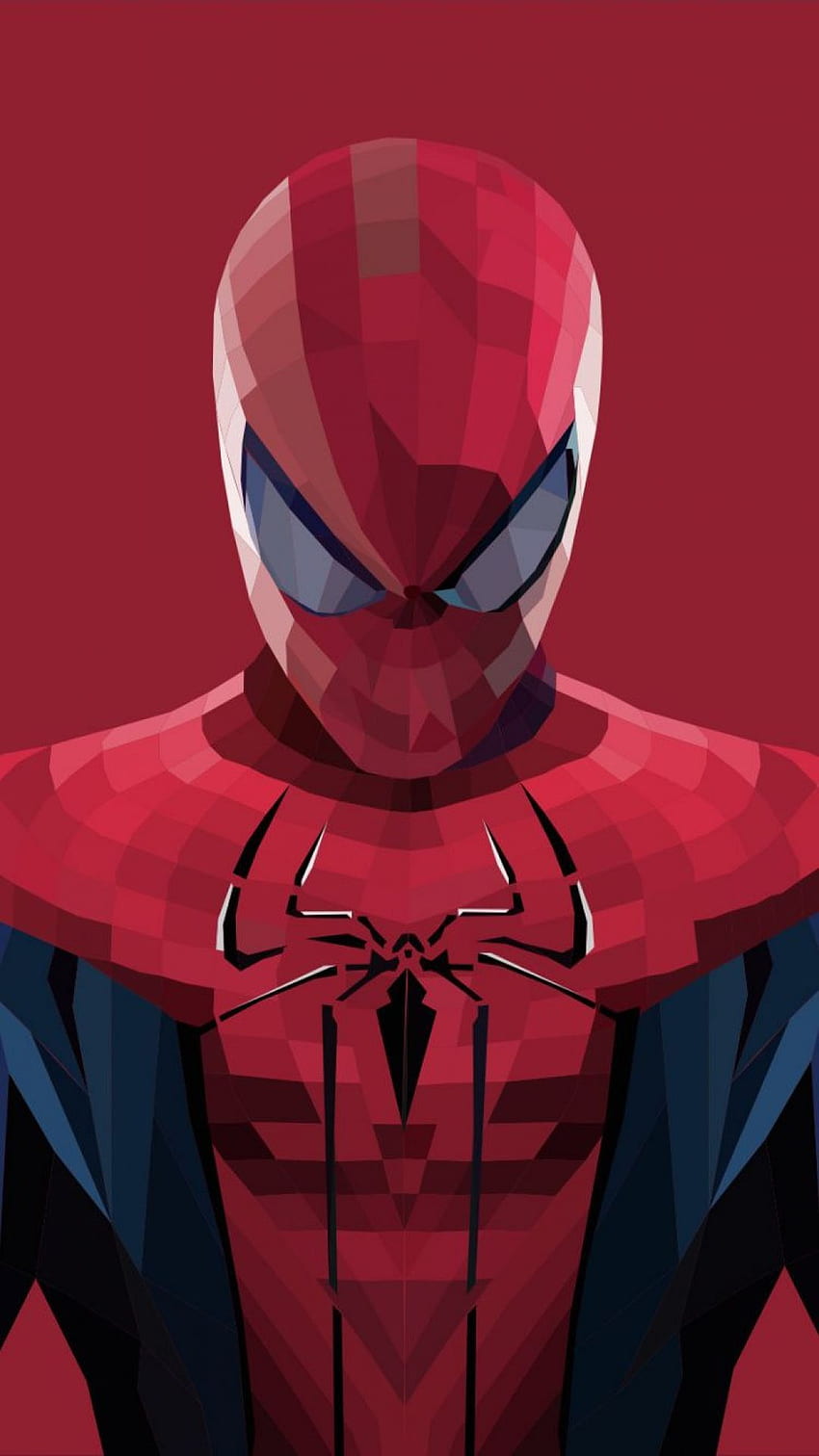 Spiderman abstracto, hombre araña iPhone fondo de pantalla del teléfono