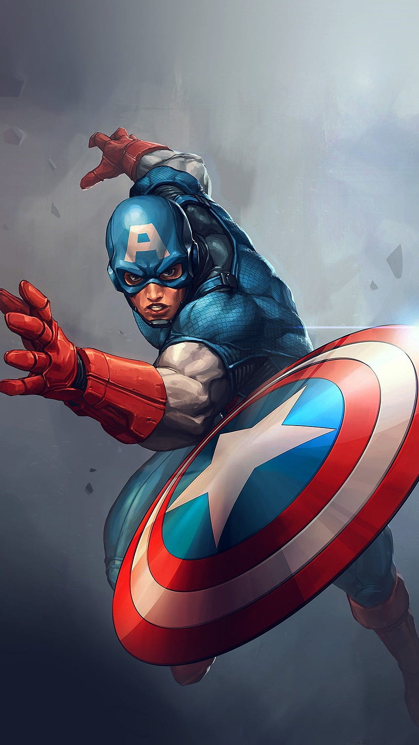 Captain America Bouclier iPhone, Captain America 3D Fond d'écran de téléphone HD