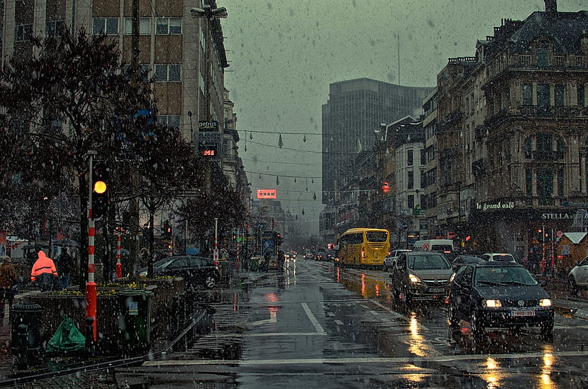 First Snow by Matthias Locker on 500px. City , City, Aesthetic Rain HD wallpaper