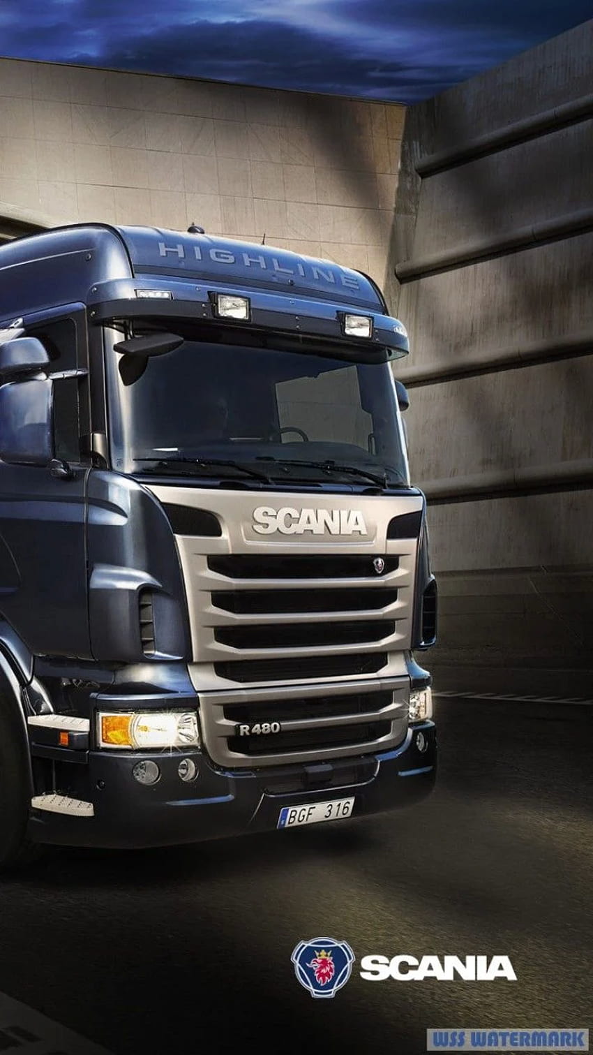 Camion Scania, & fond - Elsetge Fond d'écran de téléphone HD
