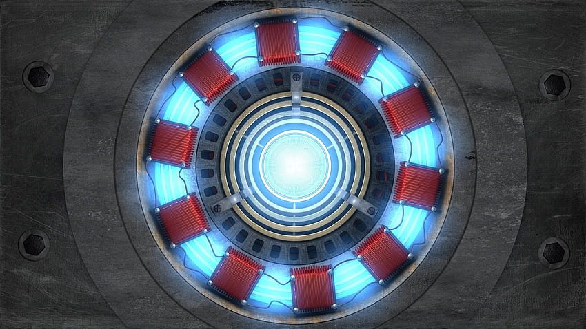 Iron Man's ARC reactor powered electromagnet chest piece, Iron Man Heart HD wallpaper