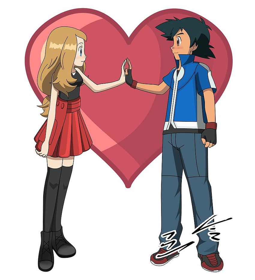 Here's a drawing I did on... - Ash x Serena -Amourshipping | Facebook