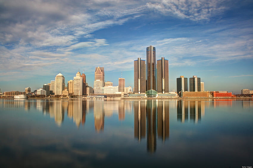 City of Detroit, Downtown Detroit HD wallpaper