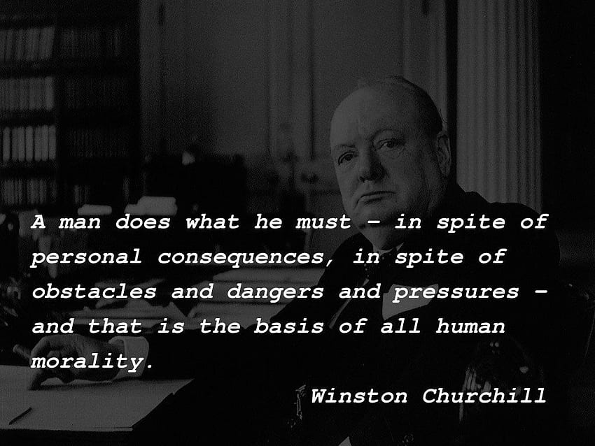 Zitate von Winston Churchill 5 HD-Hintergrundbild