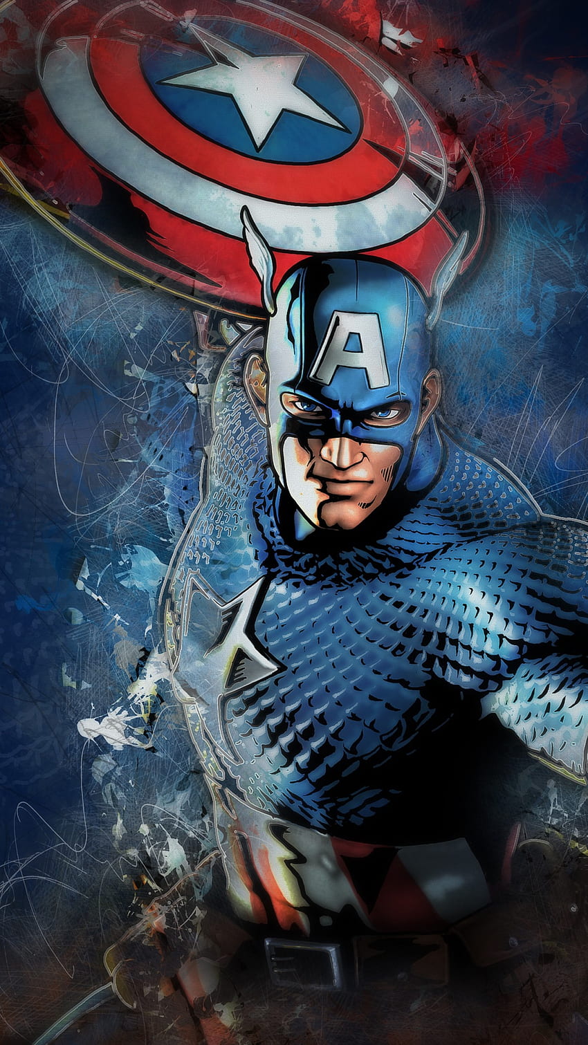 Captain America, Marvel Comics, , Art, Marvel Portrait HD phone wallpaper