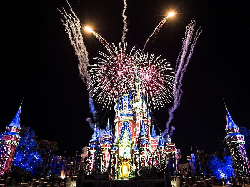 Where to Watch Disney World Fireworks Show for HD wallpaper