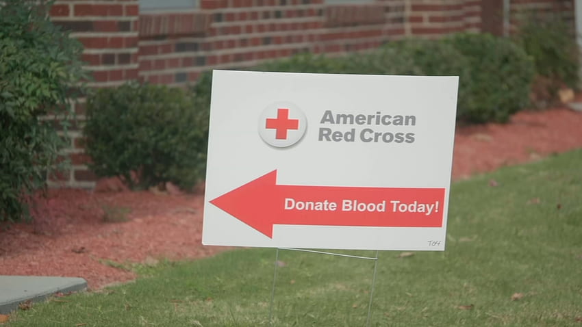 Das Amerikanische Rote Kreuz bietet Spendern Anreize, um bei akutem Blutmangel bei akutem Blutmangel zu helfen HD-Hintergrundbild
