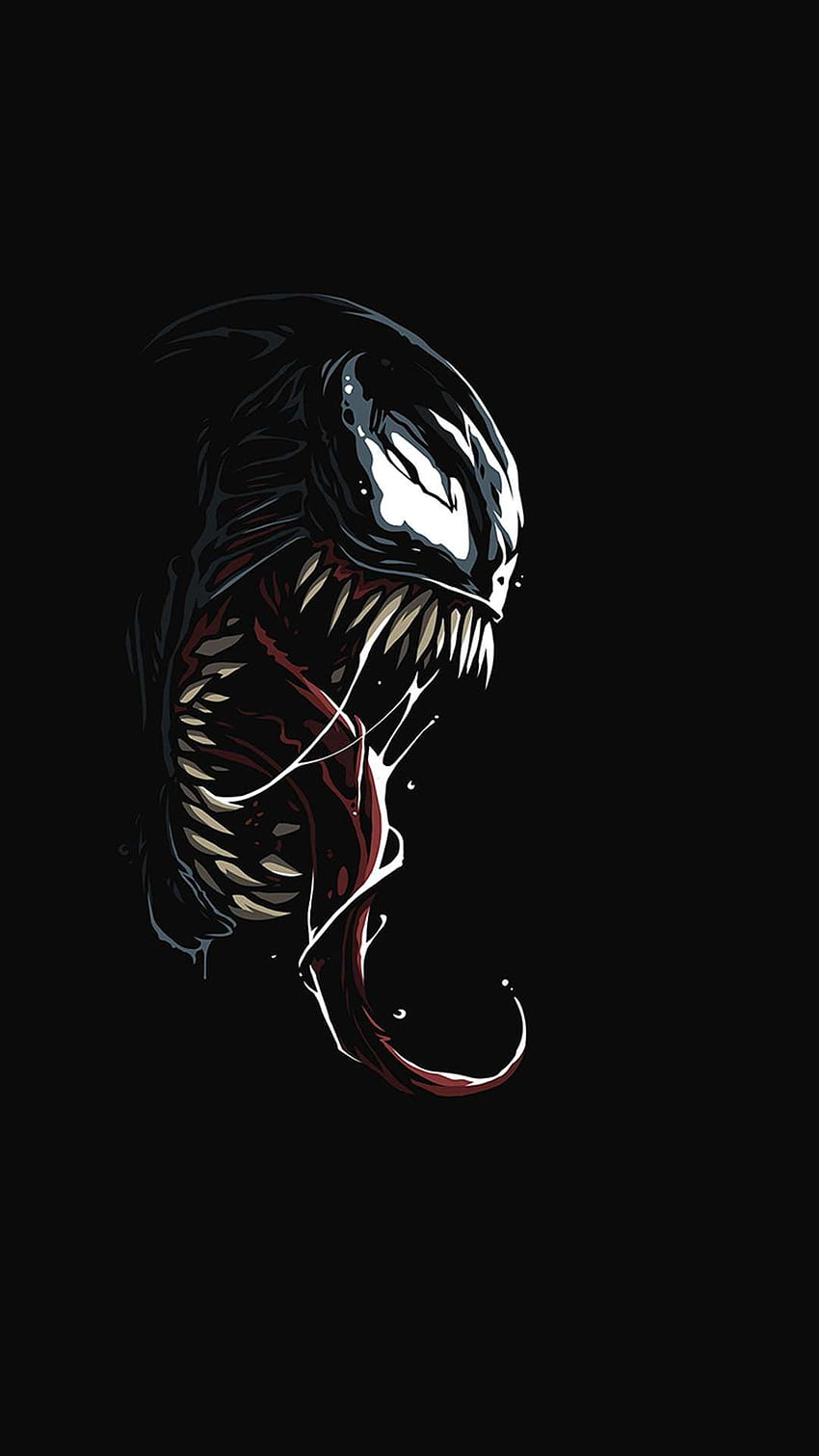 Venom Dark Black Minimal - Android : Android, Venom Logo Fond d'écran de téléphone HD